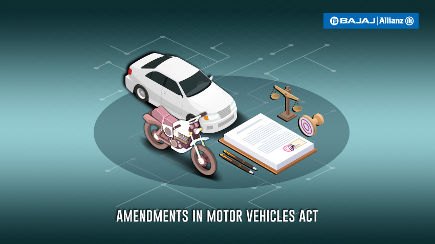 Amendments to the Motor Vehicles Act